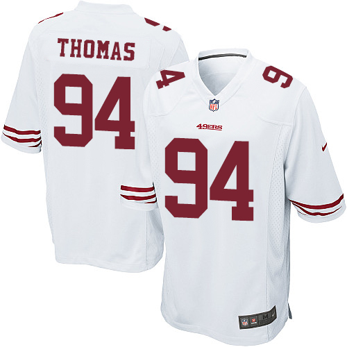 Nike 49ers #94 Solomon Thomas White Youth Stitched NFL Elite Jersey